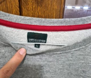 Felpa Enrico Coveri Uomo Grigia Vintage Tg. L