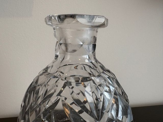 Licorera Antigua Cristal Tallado