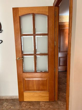 3 Puertas Madera Cedro con Cristal