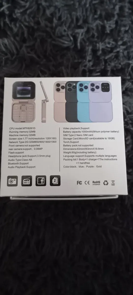 Teléfono Móvil Plegable MTK6261D