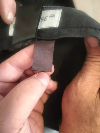 Traje Negro y Raya blanca, Talla 54.