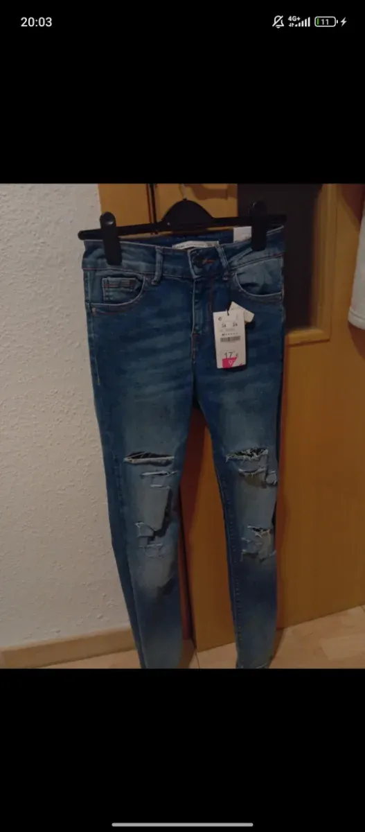 Pantalón vaquero lefties desgastado talla 34