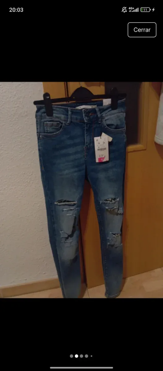 Pantalón vaquero lefties desgastado talla 34