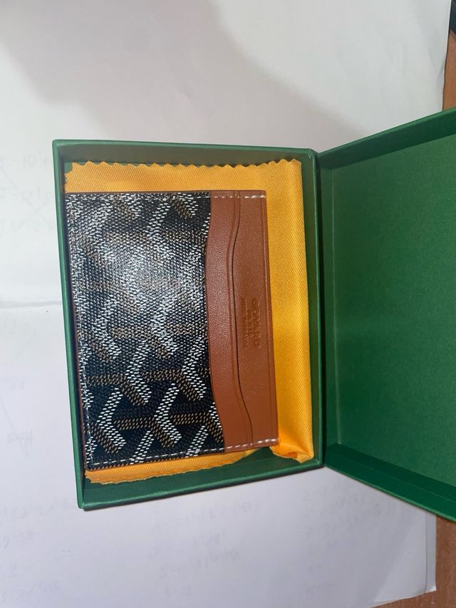 Tarjetero Goyard Verde
