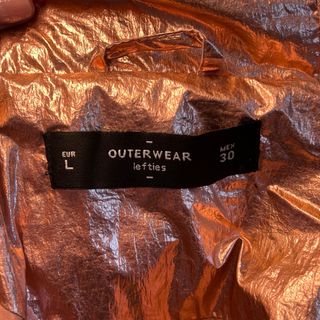 Chaqueta acolchada metalizada