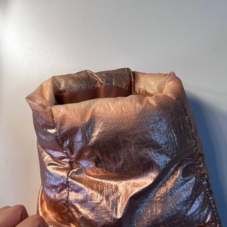 Chaqueta acolchada metalizada