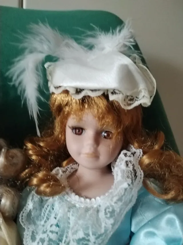 Set di 3 Bambole Porcellana