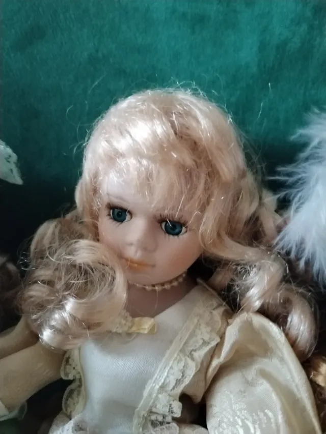 Set di 3 Bambole Porcellana