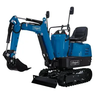 Miniexcavadora Scheppach Azul