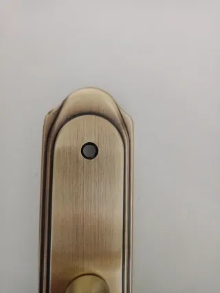 Manilla de puerta dorada