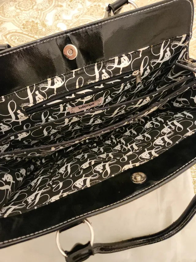 Bolso Lollipops Negro Charol