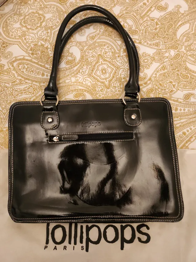 Bolso Lollipops Negro Charol