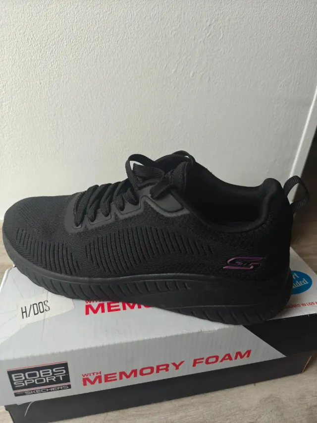 Skechers Bobs Sport Mujer Morado Negro