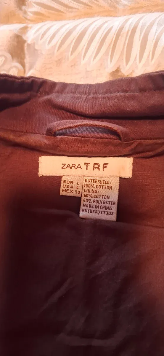 Chaqueta militar marrón