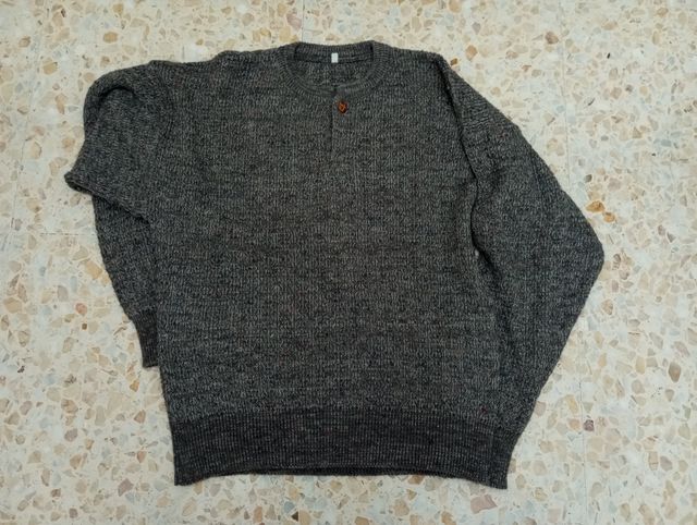Jersey de punto gris talla M