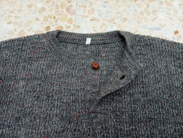Jersey de punto gris talla M