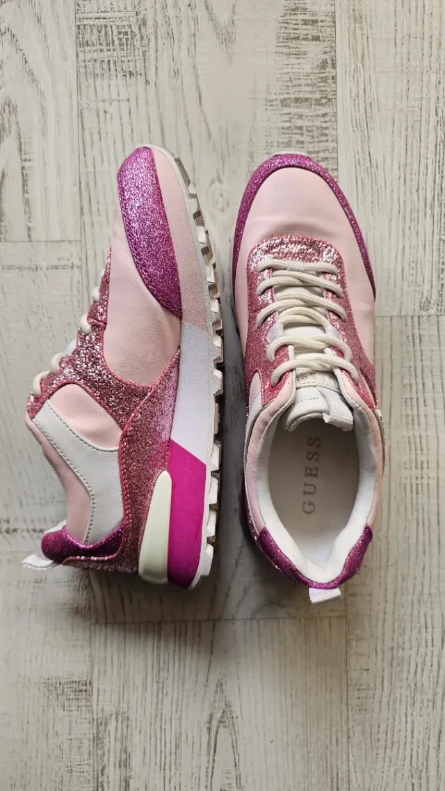Zapatillas Guess Rosa Glitter