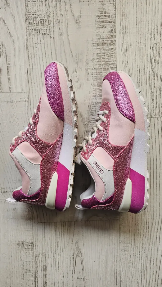 Zapatillas Guess Rosa Glitter