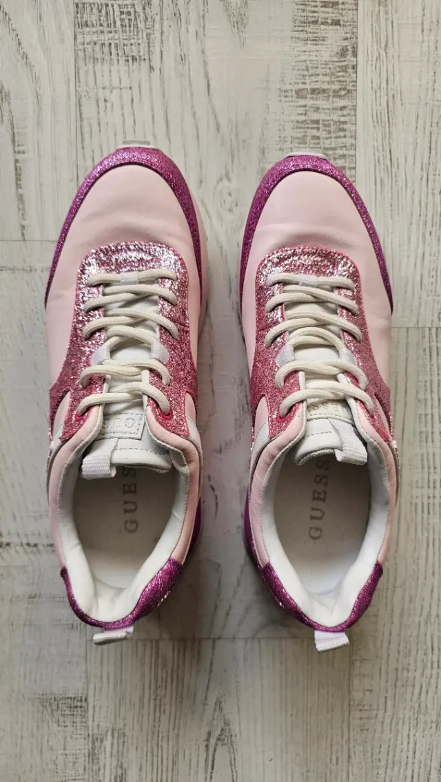 Zapatillas Guess Rosa Glitter