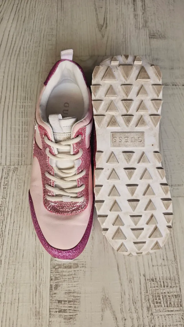 Zapatillas Guess Rosa Glitter
