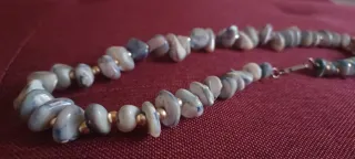 Girocollo vintage anni '80 madreperlato azzurro