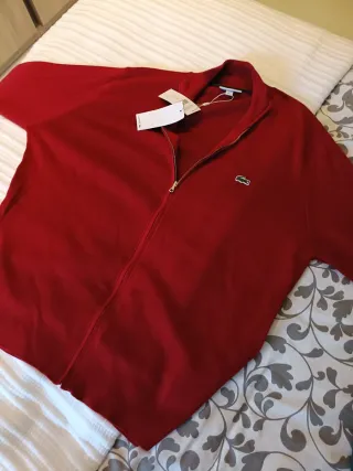 Jersey nuevo original Lacoste de cremallera