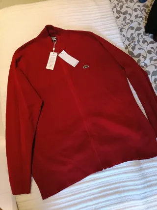 Jersey nuevo original Lacoste de cremallera
