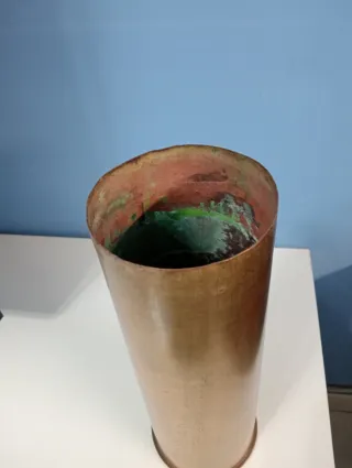 Vaso bossolo ottone