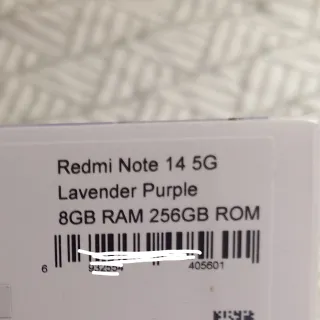 Xiaomi Redmi Note 14 5G 256GB Lavanda Nuevo