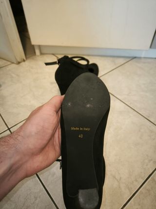 Scarpe nere da donna con tacco tg 40