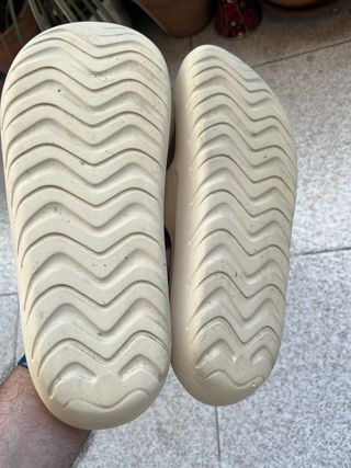 Chanclas Adidas Beige Marrón