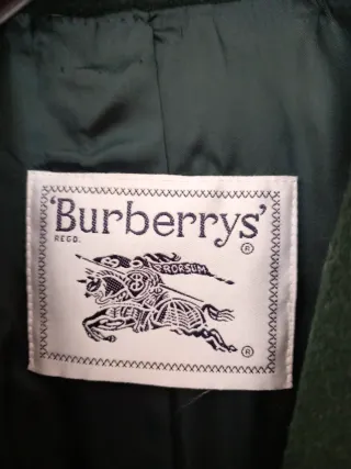 Chaqueta Lana Burberry Verde mujer 44