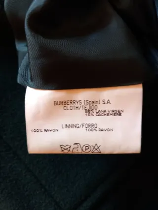 Chaqueta Lana Burberry Verde mujer 44