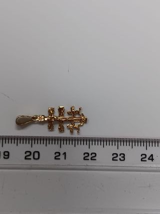 Dije Oro 18k cruz de caravaca