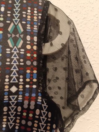 Vestido MIOH Talla S Negro Multicolor