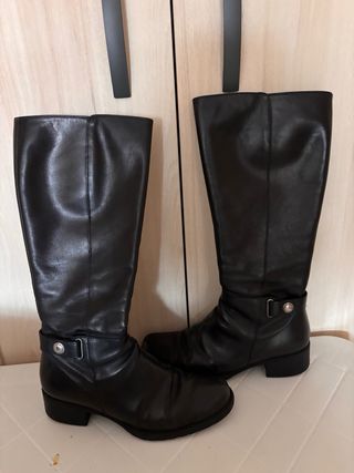 Botas altas Nicolas Talla 39 Negras, tacón bajo