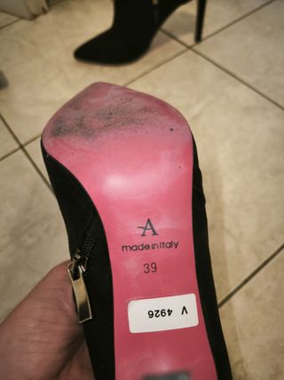 Scarpe con tacco e zip donna tg 39