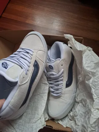 Zapatillas Vans chico blanco/azul