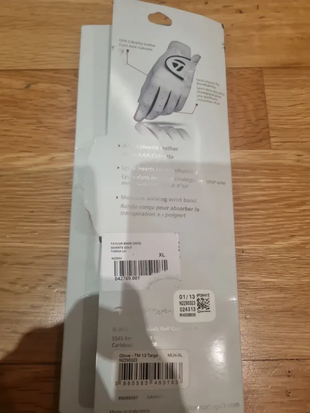 Guante de Golf TaylorMade Targa LH-XL