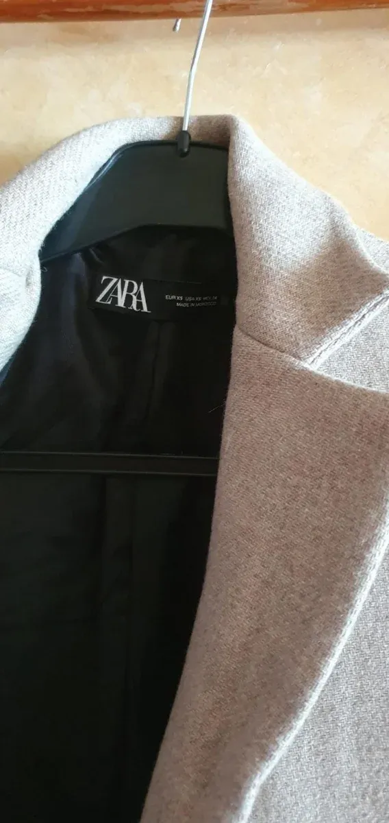 Abrigo Zara Beige Mujer Talla XS