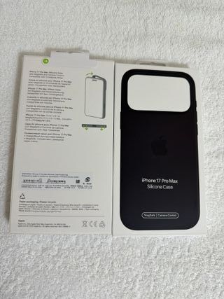 Cover iPhone 17 Pro Max Silicone Originale nero