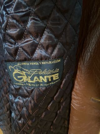 Chaqueta de piel marrón Talla 56