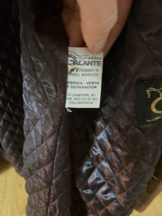 Chaqueta de piel marrón Talla 56