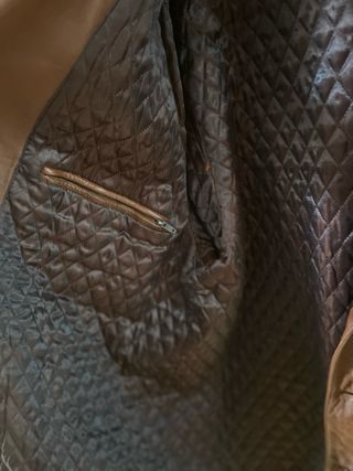 Chaqueta de piel marrón Talla 56