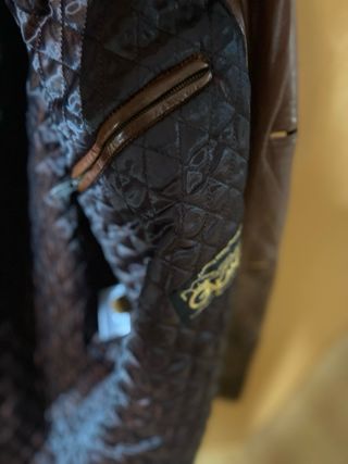 Chaqueta de piel marrón Talla 56