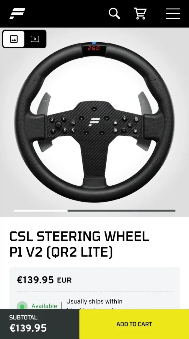 Simulador Carreras Sparco/Fanatec