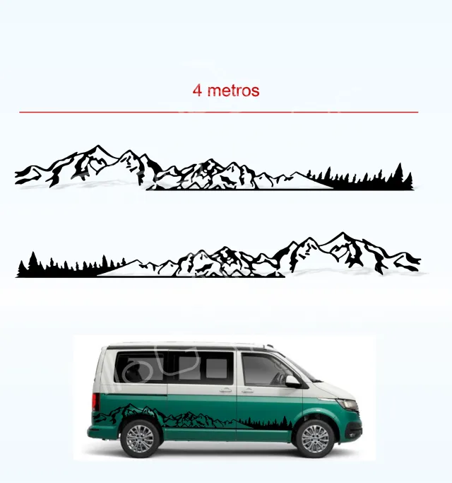Vinilo Decorativo Montaña Furgoneta 4m