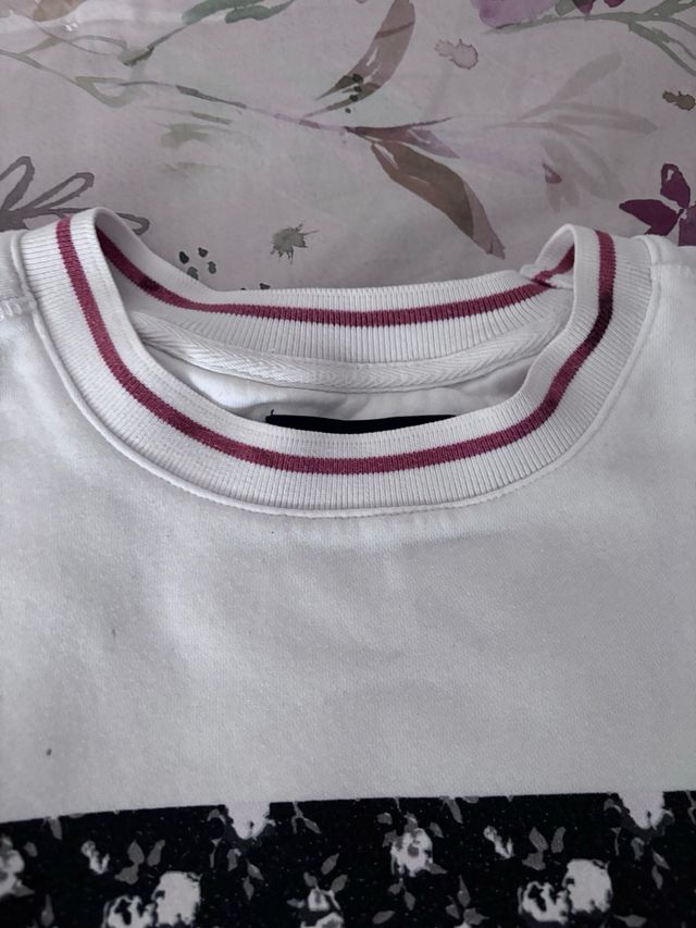 Sudadera Calvin Klein Blanca Estampada
