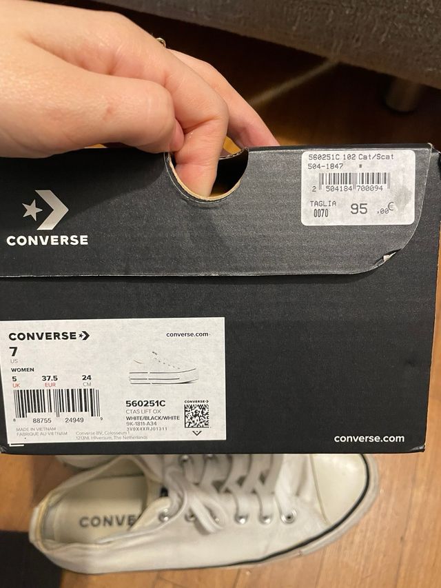 Converse Platform Bianche