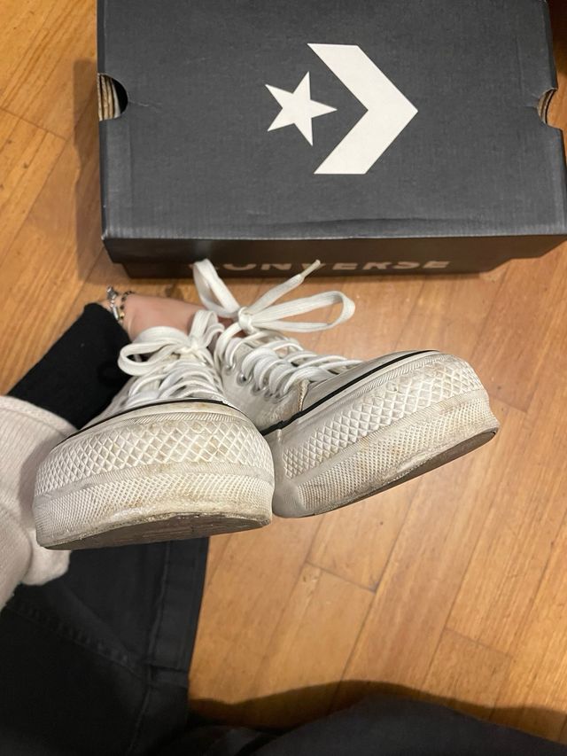 Converse Platform Bianche